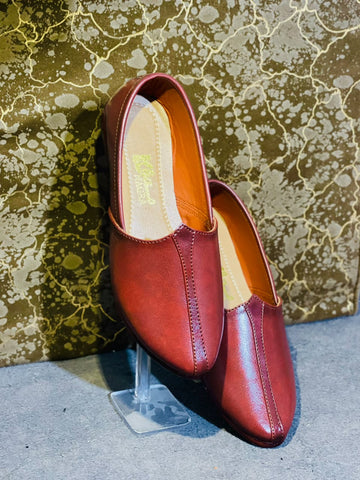 Brand New Premium Men’s Maroon Loafers | Elegant Leather Finish Slip-On Shoes